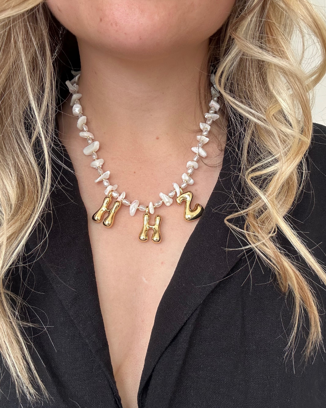 Ivory Shell and Pearl Necklace