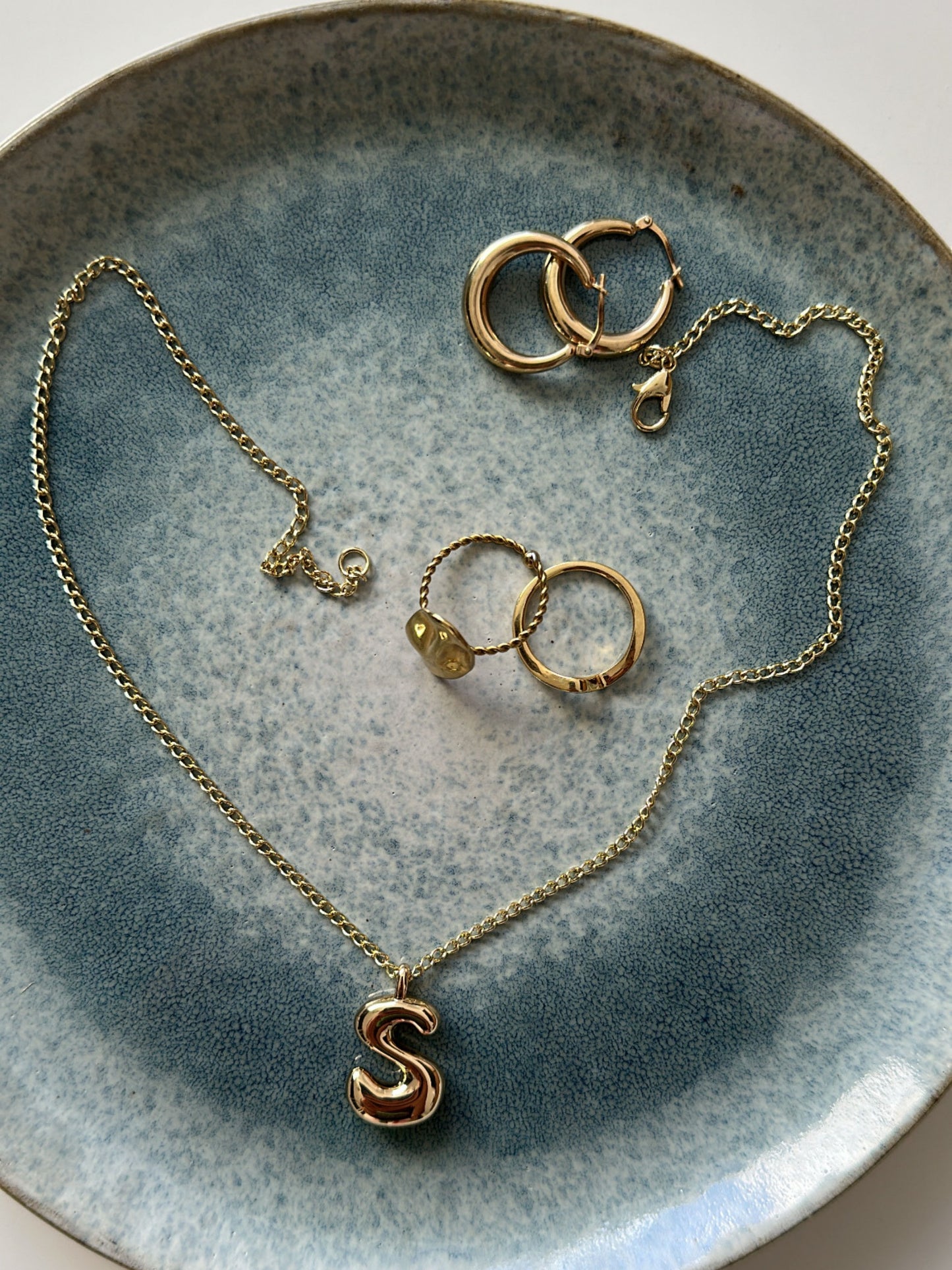 Large Initial Chain Necklace