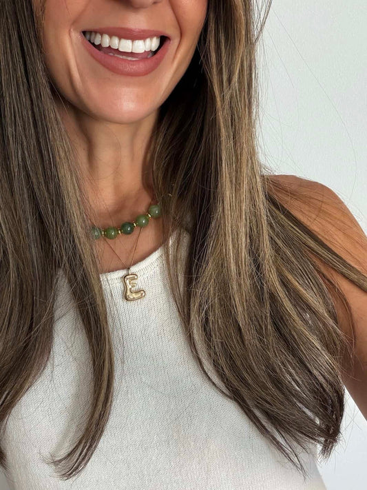 Forrest Green Beaded Necklace