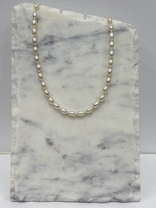 Silver Pearl Necklace