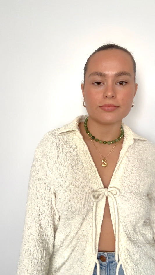 Forrest Green Beaded Necklace