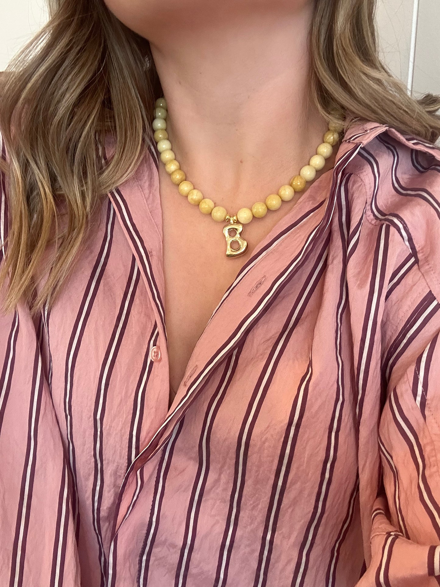 Yellow Beaded Necklace