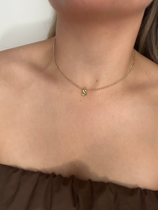 Small Initial Chain Necklace