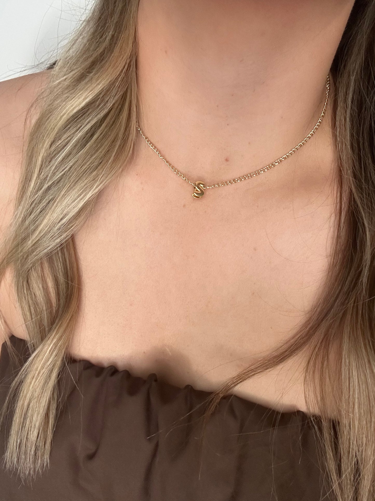 Small Initial Chain Necklace