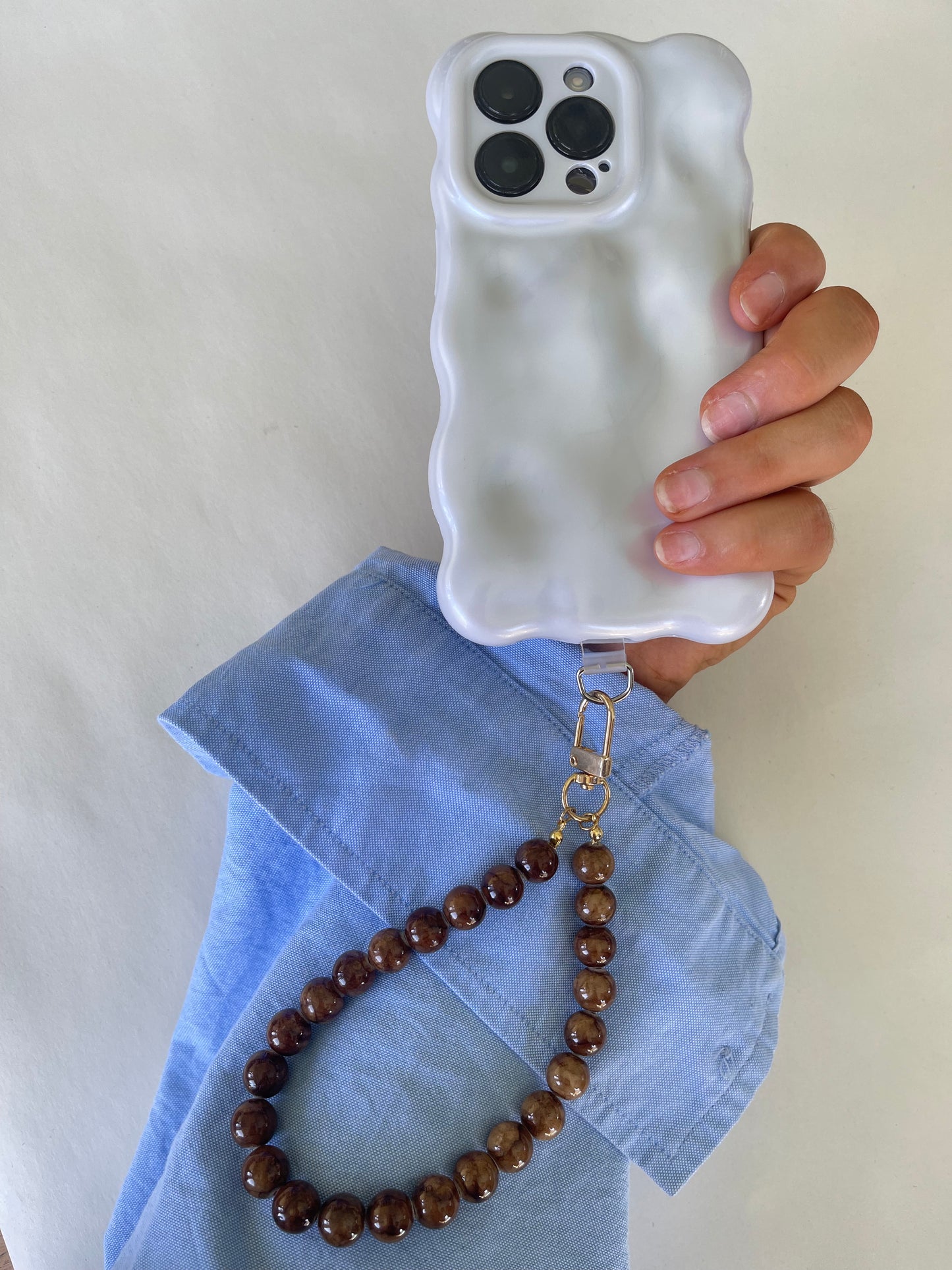 Brown Phone Wrist Strap
