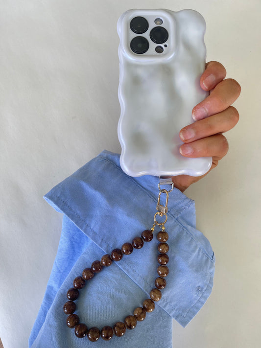 Brown Phone Wrist Strap