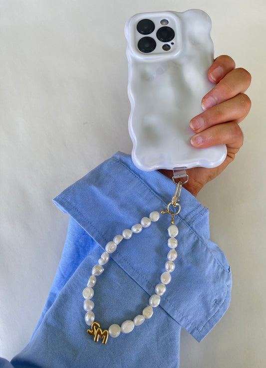 Large Pearl Phone Wrist Strap