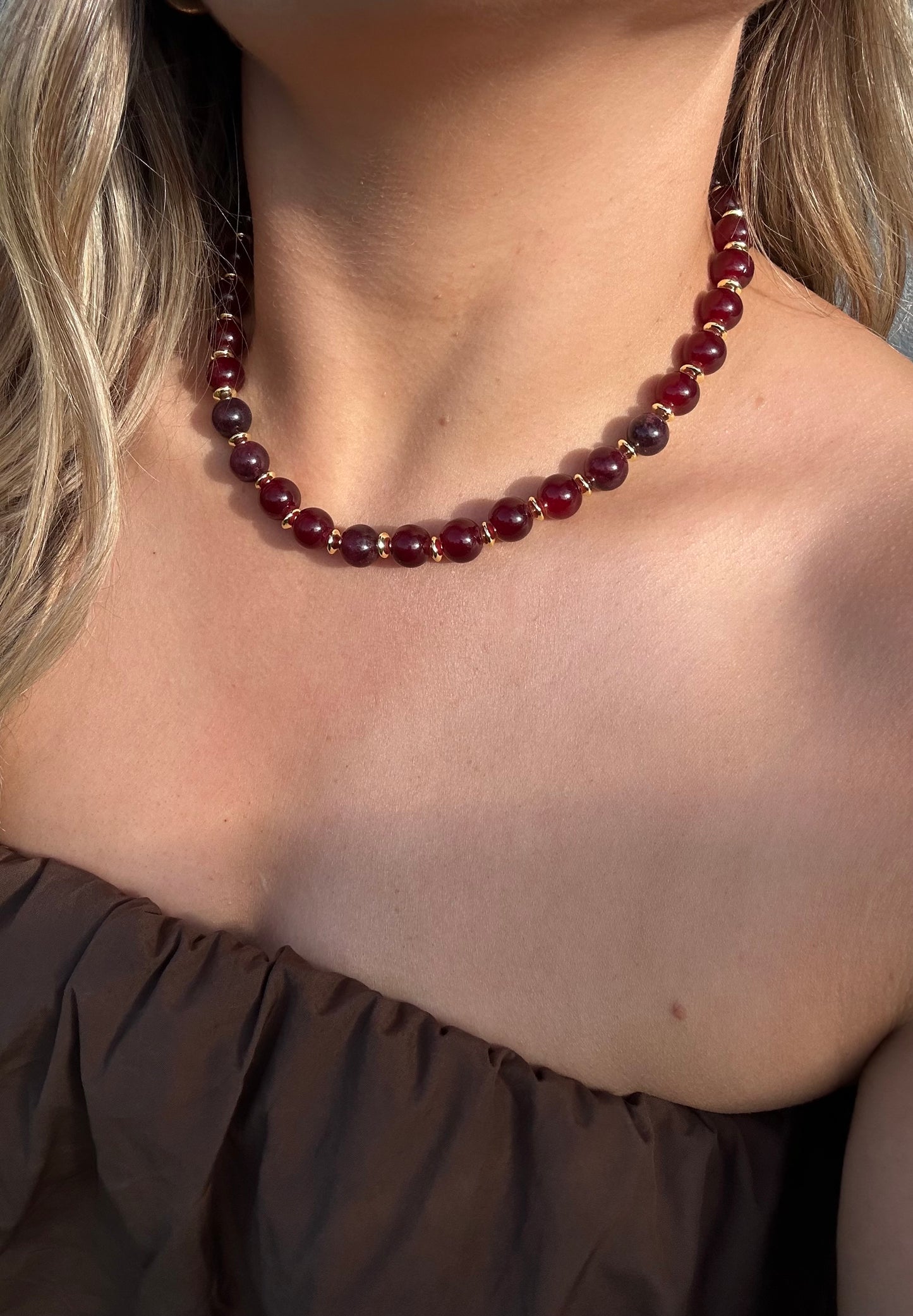 Cherry Beaded Necklace